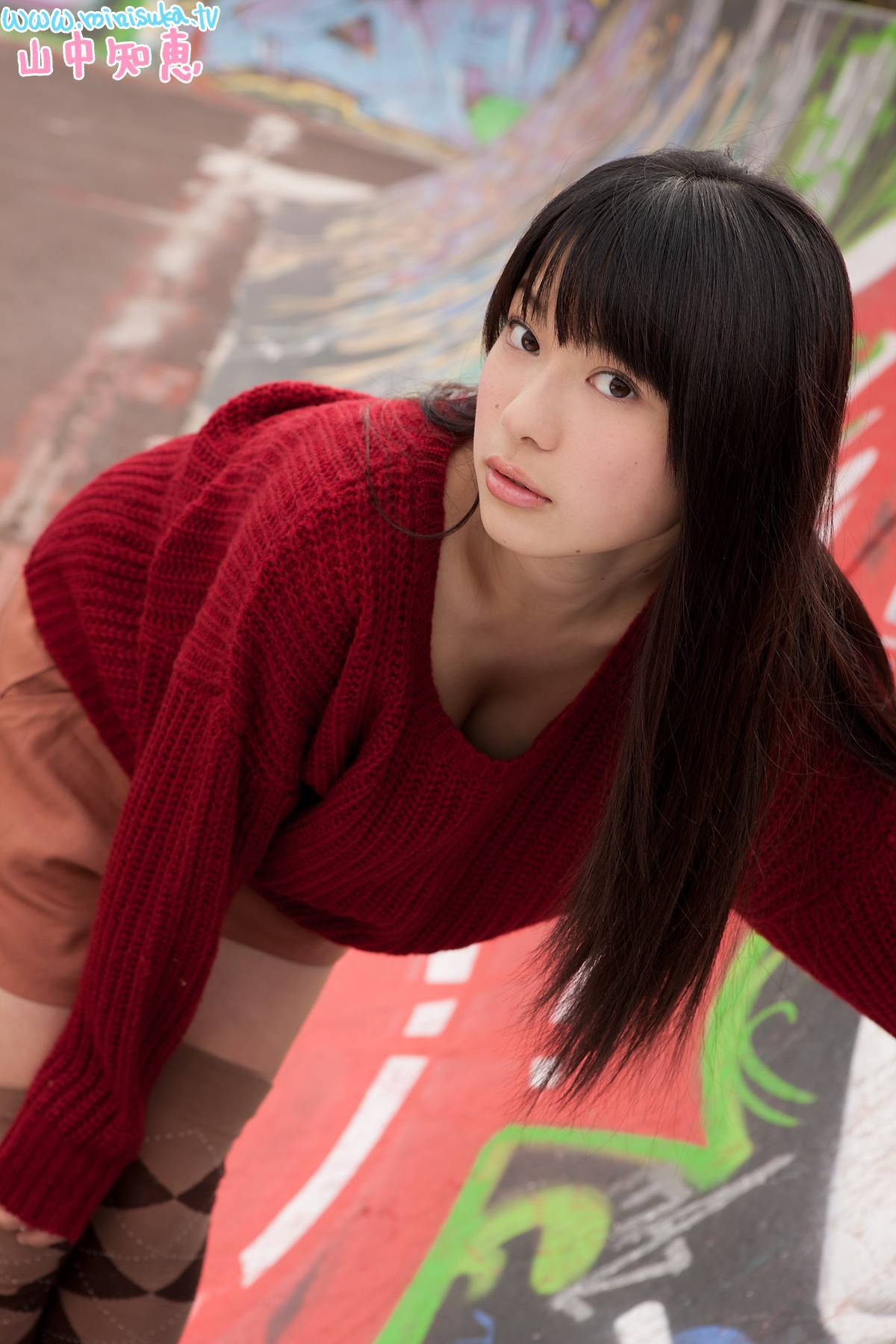 山中知恵 Tomoe Yamanaka [Minisuka.tv]现役女子高生